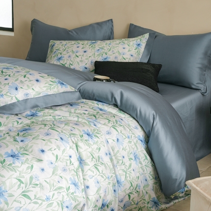 91家纺网 家纺一手货源 找家纺 （总）本制 2025新款水洗真丝印花四件套