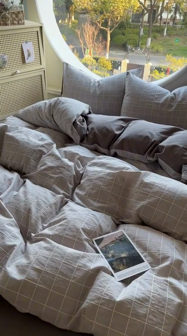 91家纺网 家纺一手货源 找家纺 （总）田野 2025新款全棉水洗棉提花锦绣系列四件套