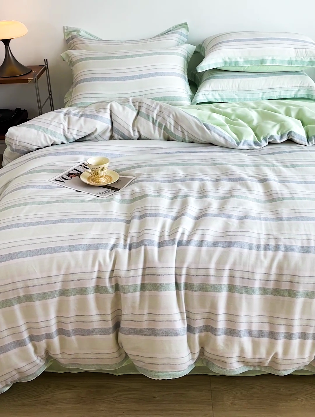 91家纺网 家纺一手货源 找家纺 棉生活家纺 2025新款天丝莱赛尔印花四件套 夏遇柠檬