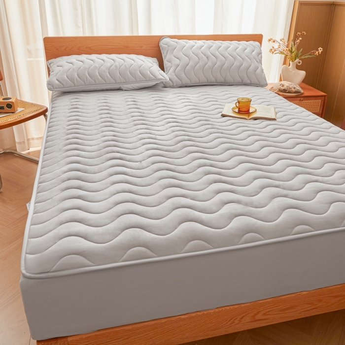 91家纺网 家纺一手货源 找家纺 （总）初心家纺 2025新款原棉夹棉防水床笠床护罩席梦思保护套防水床罩