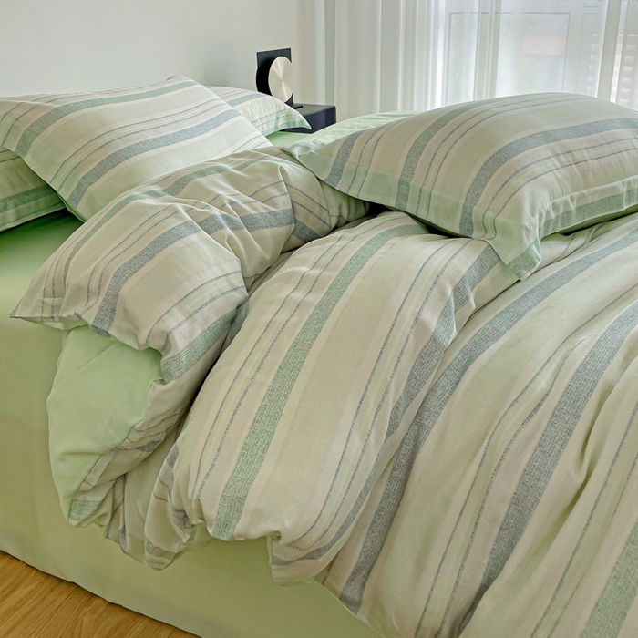 91家纺网 家纺一手货源 找家纺 棉生活家纺 2025新款天丝莱赛尔印花四件套 夏遇柠檬