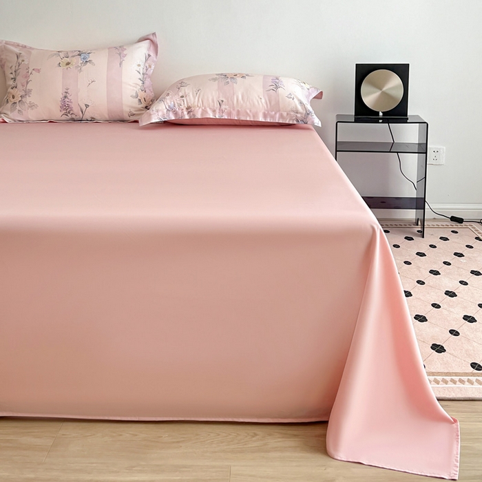 91家纺网 家纺一手货源 找家纺 棉生活家纺 2025新款天丝莱赛尔印花四件套 雅梦