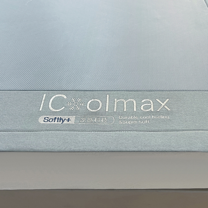 91家纺网 家纺一手货源 找家纺 全季家居 2025新款5A抗菌ICE系列凉感冰丝席 浅灰 床席款