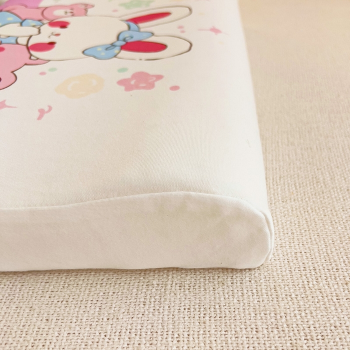 91家纺网 家纺一手货源 找家纺 梵赫 2025新款全棉A类儿童针织棉记忆枕（可拆卸） 小兔乖乖 30*50  含芯