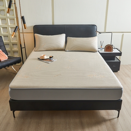 91家纺网 家纺一手货源 找家纺 （总）乐家欣 2025新款A类提花色织冰豆豆凉席-竹韵系列