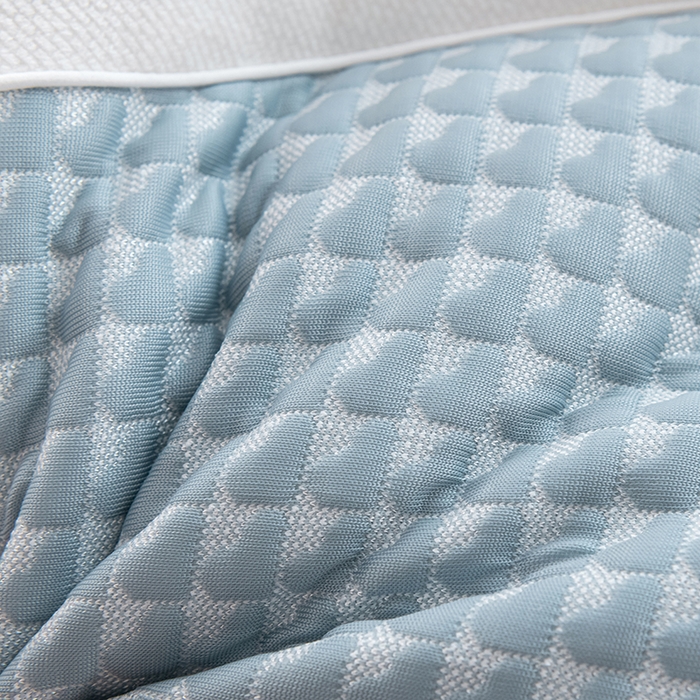 91家纺网 家纺一手货源 找家纺 大熊枕芯 2025新款安颈1号冰豆豆枕芯 安颈1号-蓝