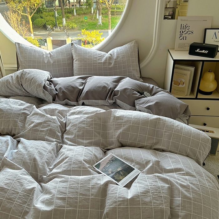 91家纺网 家纺一手货源 找家纺 （总）田野 2025新款全棉水洗棉提花锦绣系列四件套