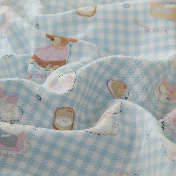 91家纺网 家纺一手货源 找家纺 2025款A类母婴级全棉双层纱枕套_4032 可爱贝贝