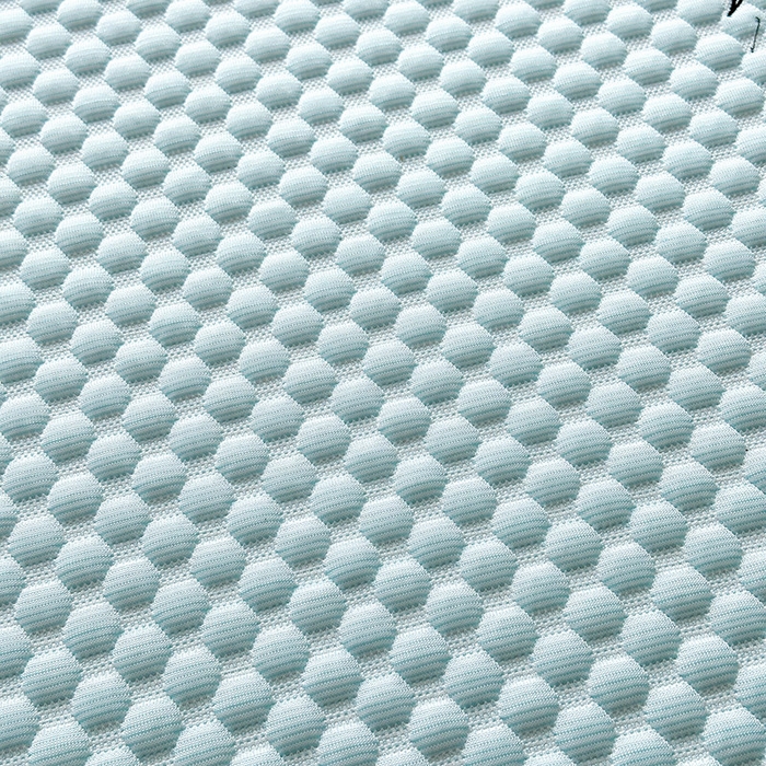 91家纺网 家纺一手货源 找家纺 澳梵家居 2025新款PE中分子A类凉感豆豆刺绣软凉席 冰川-水绿