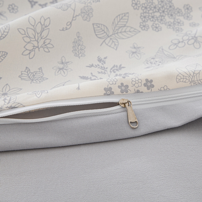 91家纺网 家纺一手货源 找家纺 蕾诺家纺 2025新款直播新款A类有氧提花云纱棉圆角吊边工艺四件套学生三件套 墨染芳华