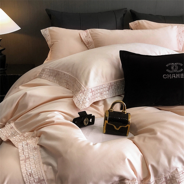 91家纺网 家纺一手货源 找家纺 保罗圣迪奥 2025新款简约款全棉长绒棉四件套—星阑 星阑-玉色