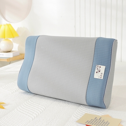 2025新款TW韩式拼接高低枕 浅灰