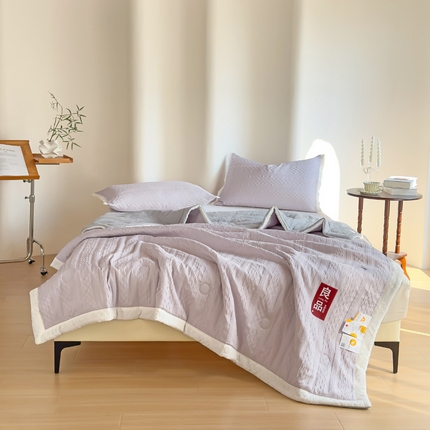 91家纺网 家纺一手货源 找家纺 （总）雨洋家纺 2025新款华夫格提花大豆夏被