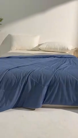 91家纺网 家纺一手货源 找家纺 （总）库里梦家纺 2025新款A类母婴级礼盒装深海水藻凉感被夏被