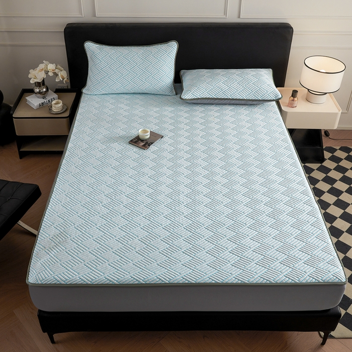 91家纺网 家纺一手货源 找家纺 （总）2025新款韩国外贸爆款加厚PE中分子凉感豆豆软席