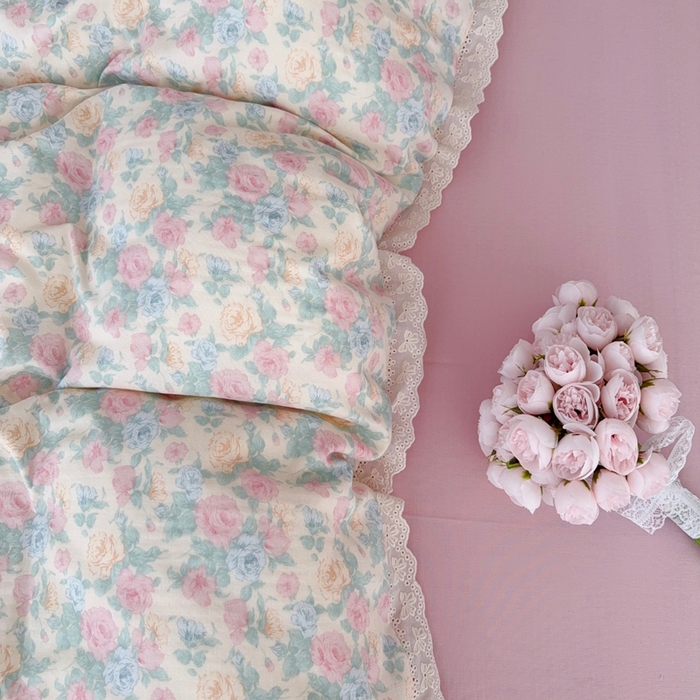 91家纺网 家纺一手货源 找家纺 于果 2025新款全棉双层纱花边款 佩洛斯