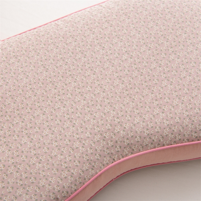 91家纺网 家纺一手货源 找家纺 大熊枕芯 2025新款熊猫全棉碎花荞麦枕 熊猫荞麦枕-粉