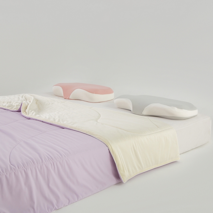 91家纺网 家纺一手货源 找家纺 锦禾穗 2025新款高克重双面锦氨凉感冰菓裸感被 丁香紫