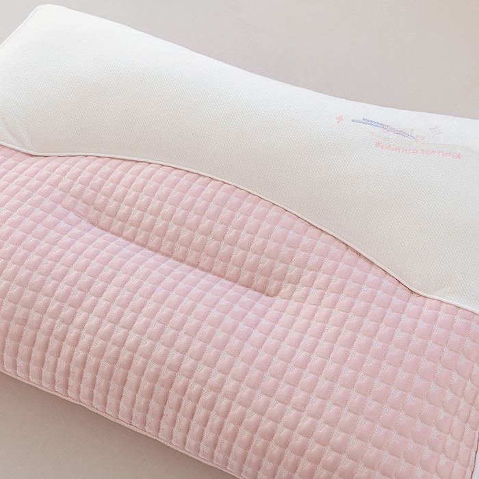 91家纺网 家纺一手货源 找家纺 大熊枕芯 2025新款安颈1号冰豆豆枕芯 安颈1号-粉