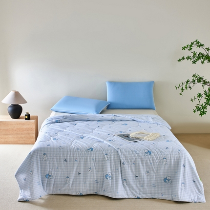 巴宝路 2025新款一触即凉抗菌防螨印花凉感夏被夏凉被空调被 告白熊