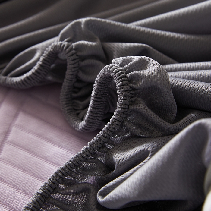 91家纺网 家纺一手货源 找家纺 2025新款韩国外贸爆款加厚PE中分子凉感豆豆软席 时空紫-床笠款