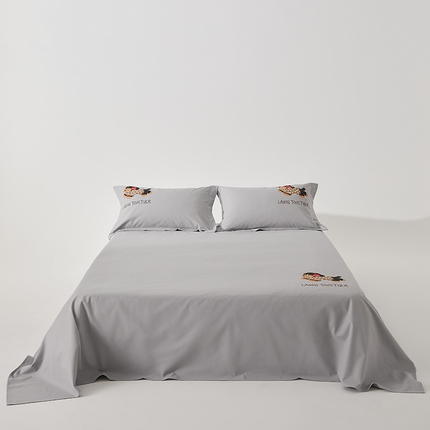 91家纺网 家纺一手货源 找家纺 8小时家纺 2025新款A类真全棉老粗布凉席三件套 邦尼狗