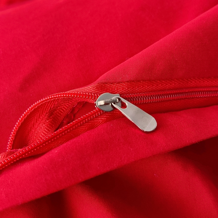 91家纺网 家纺一手货源 找家纺 2025新款100支150克双面长绒棉婚庆绣花四件套 龙凤九天