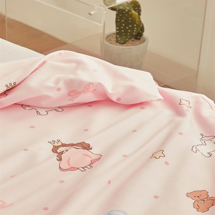 91家纺网 家纺一手货源 找家纺 艾佳宝贝 2025A类儿童全棉多功能单被套可拆式夏被四季被子 甜甜小公主