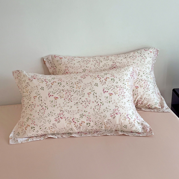 91家纺网 家纺一手货源 找家纺 棉生活家纺 2025新款天丝莱赛尔印花四件套 吟禾暮