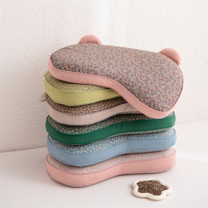 91家纺网 家纺一手货源 找家纺 大熊枕芯 2025新款熊猫全棉碎花荞麦枕 组合图仅供展示