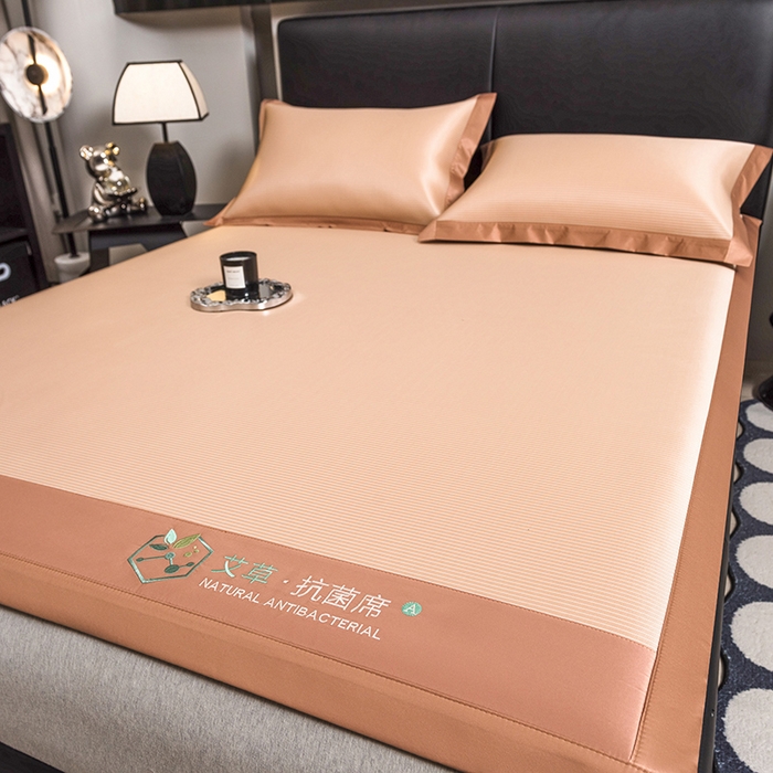 91家纺网 家纺一手货源 找家纺 （总）全季家居 2025新款5A加厚加密艾草碳光席冰丝席