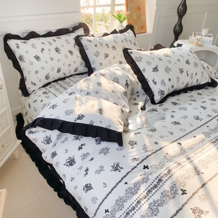 91家纺网 家纺一手货源 找家纺 （总）佳品居 2025新款赫本风床盖四件套