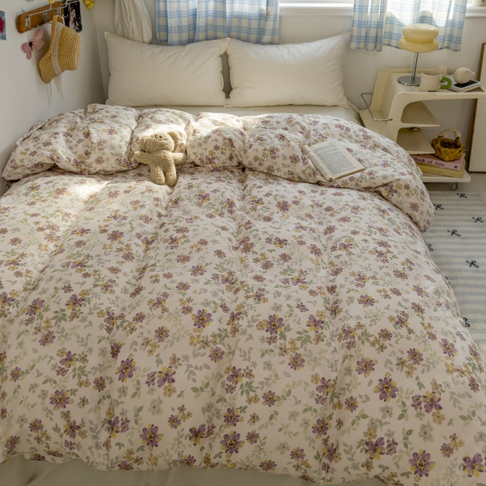 91家纺网 家纺一手货源 找家纺 （总）塔塔家居  2025新款全棉纯棉双层纱四件套