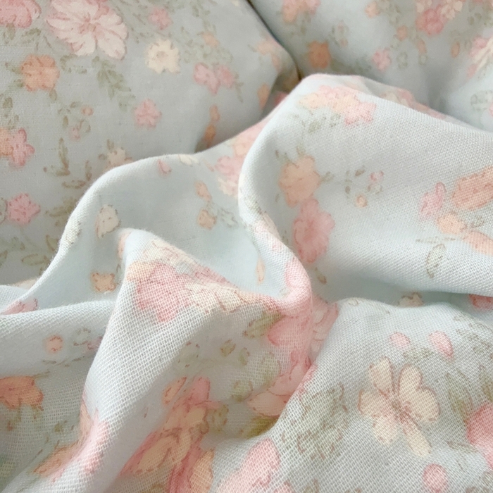 91家纺网 家纺一手货源 找家纺 于果 2025新款全棉双层纱花边款 莉莉周