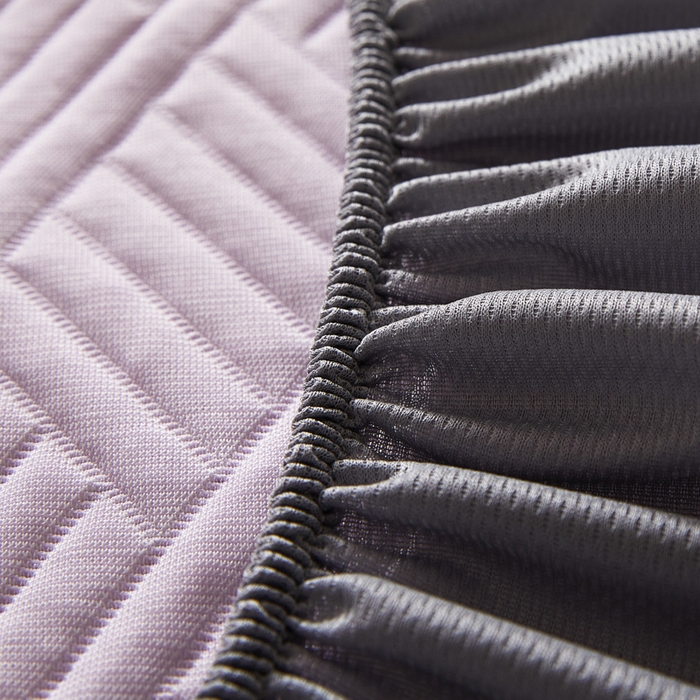 91家纺网 家纺一手货源 找家纺 2025新款韩国外贸爆款加厚PE中分子凉感豆豆软席 时空紫-床笠款