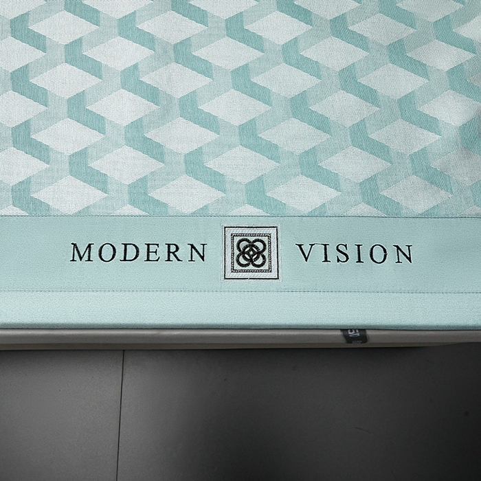 91家纺网 家纺一手货源 找家纺 全季家居 2025新款5A抗菌3D立体冰柔凉感冰丝席 菱形-水绿 床席款