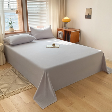 91家纺网 家纺一手货源 找家纺 耀悦家纺 2025新款A类人字纹提花水洗棉单品系列-单床单 人字纹-风信紫