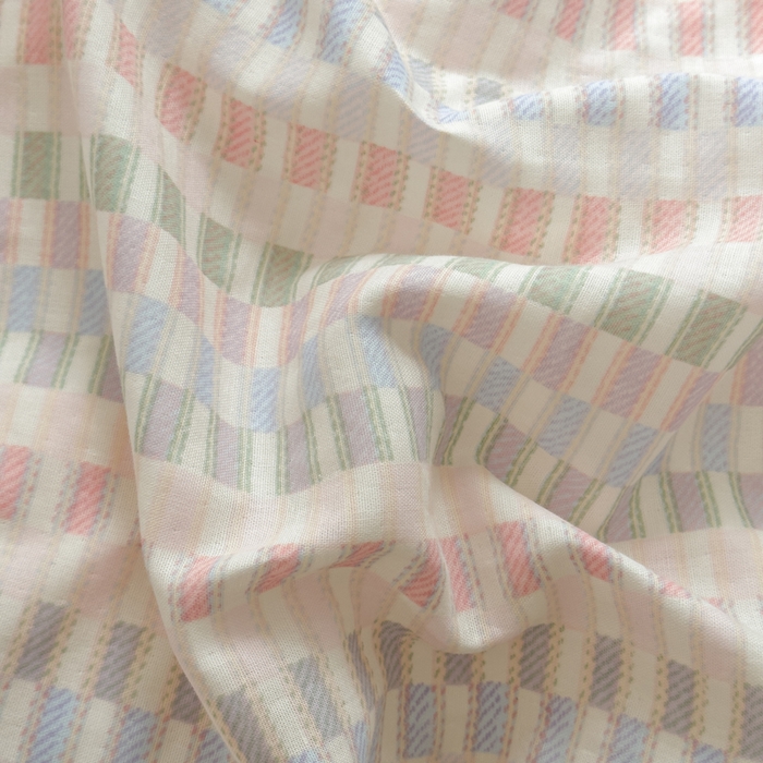 91家纺网 家纺一手货源 找家纺 塔塔家居  2025新款全棉纯棉双层纱床单床笠单品 多彩