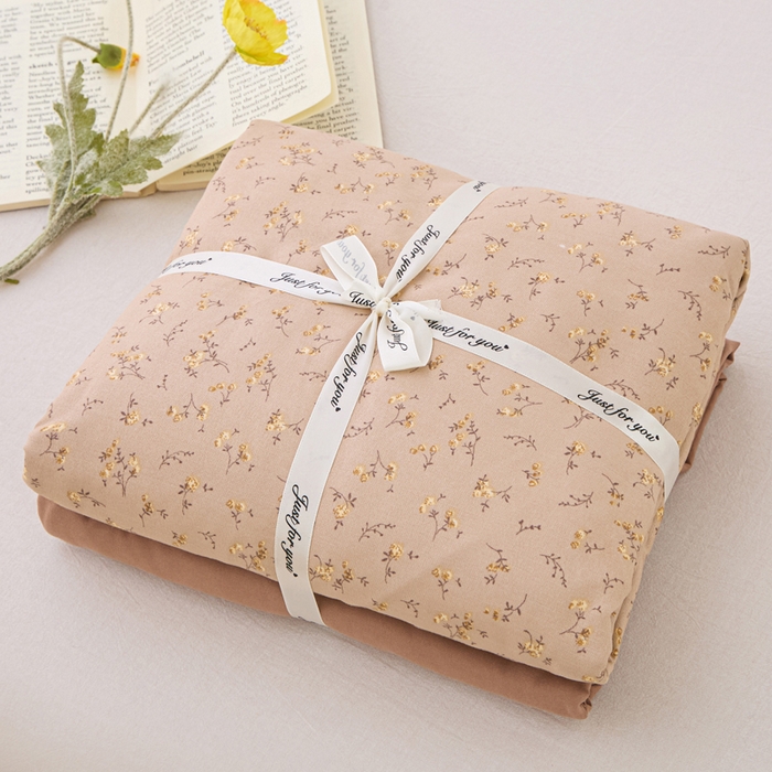 91家纺网 家纺一手货源 找家纺 蕾诺家纺 2025新款直播新款A类有氧提花云纱棉圆角吊边工艺四件套学生三件套 简爱