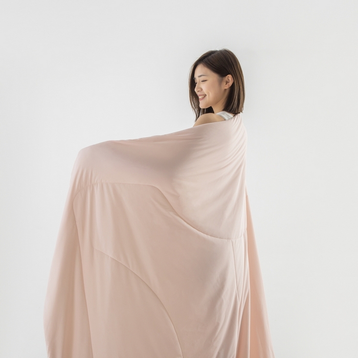 91家纺网 家纺一手货源 找家纺 佳居缘 2025新款锦氨冰川凉感冰菓裸感被 少女粉