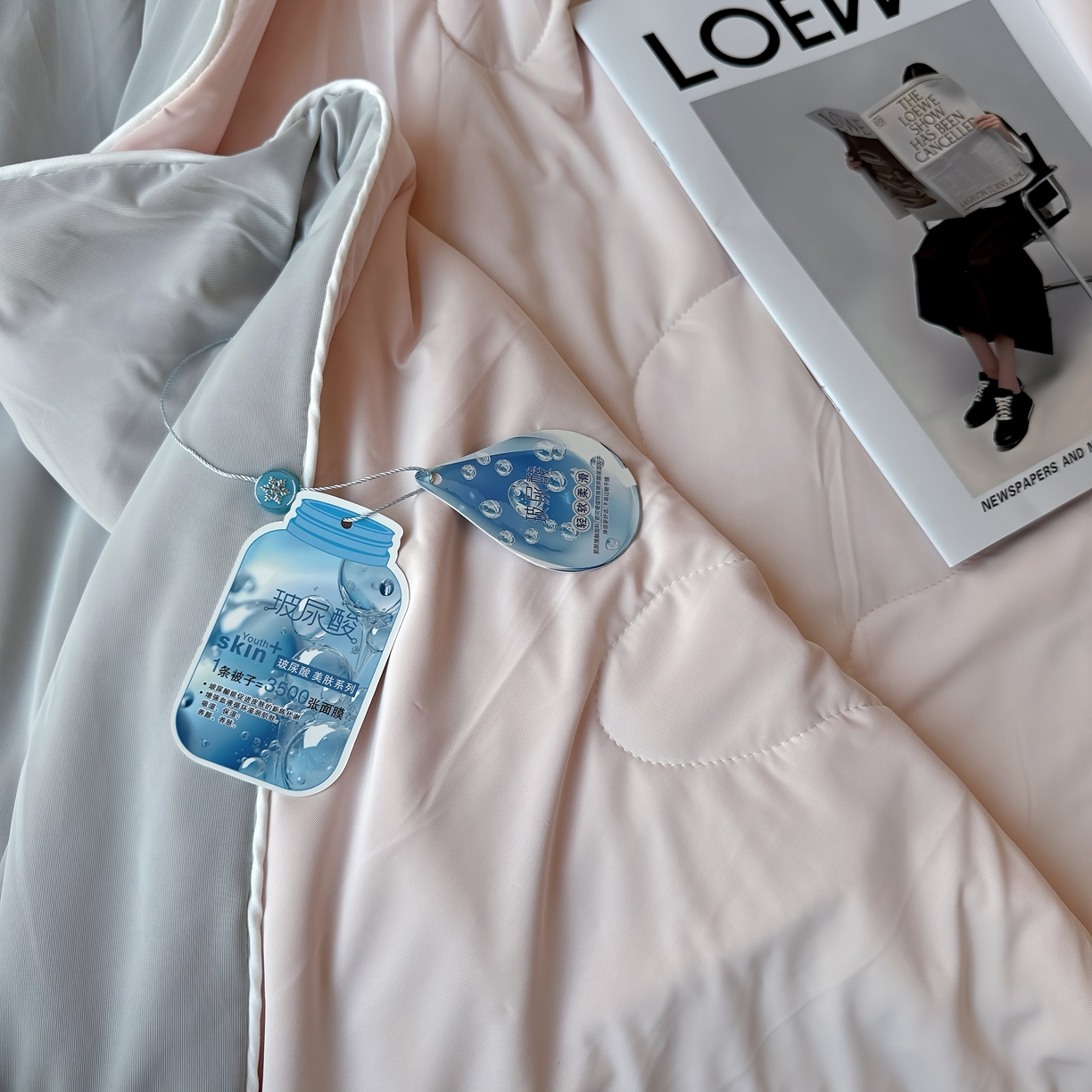 91家纺网 家纺一手货源 找家纺 （总）兜米 2025夏季玻尿酸凉感冰皮被夏凉被空调被