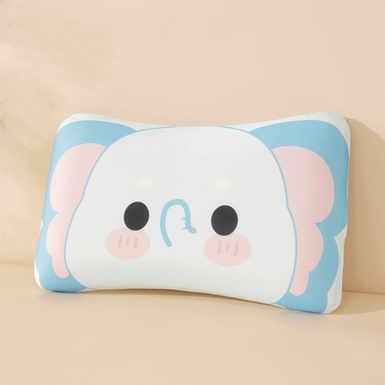 91家纺网 家纺一手货源 找家纺 温蔓2025新款冰感丝卡通印花亲肤枕 长鼻小象整体(记忆棉）