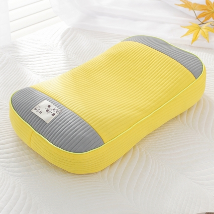 温蔓2025新款TW韩式拼接皇帝枕 明黄