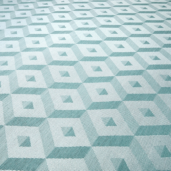 91家纺网 家纺一手货源 找家纺 全季家居 2025新款5A抗菌3D立体冰柔凉感冰丝席 格调-水绿 床席款