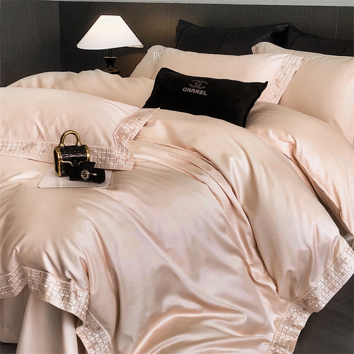 91家纺网 家纺一手货源 找家纺 保罗圣迪奥 2025新款简约款全棉长绒棉四件套—星阑 星阑-玉色