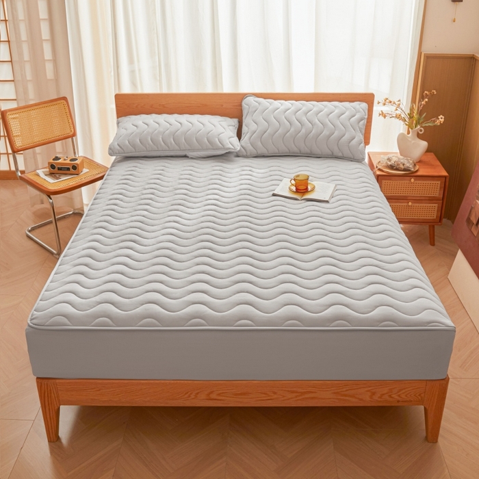 91家纺网 家纺一手货源 找家纺 （总）初心家纺 2025新款原棉夹棉防水床笠床护罩席梦思保护套防水床罩