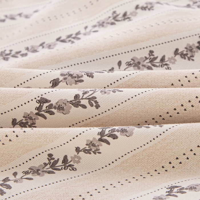 91家纺网 家纺一手货源 找家纺 蕾诺家纺 2025新款直播新款A类有氧提花云纱棉圆角吊边工艺四件套学生三件套 摩卡