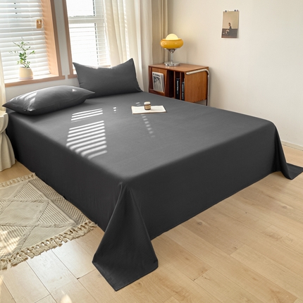 91家纺网 家纺一手货源 找家纺 耀悦家纺 2025新款A类人字纹提花水洗棉单品系列-单床单 人字纹-碳灰