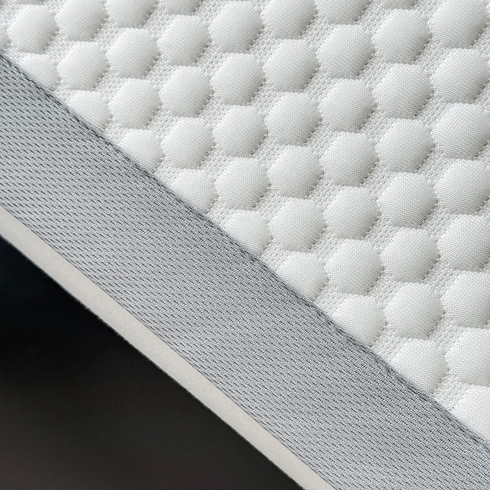 91家纺网 家纺一手货源 找家纺 澳梵家居 2025新款PE中分子A类凉感豆豆刺绣软凉席 冰川-高级白