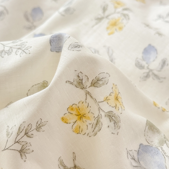 91家纺网 家纺一手货源 找家纺 晨晨家纺2025新款全棉双层花边双层纱四件套 伊甸园之梦-蓝